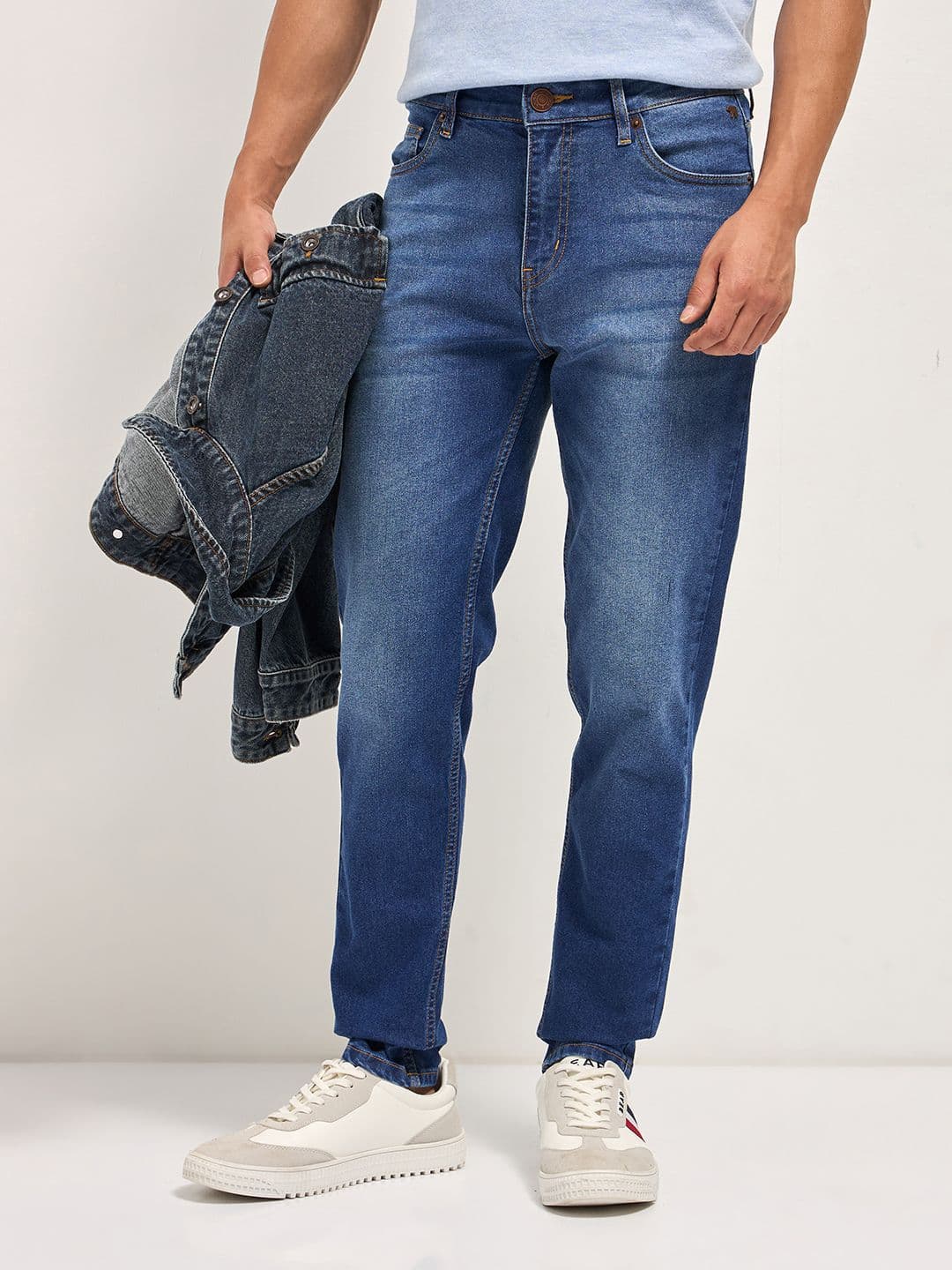 THE BEAR HOUSE Men Cotton Skinny Fit Light Fade Stretchable Jeans - view 1