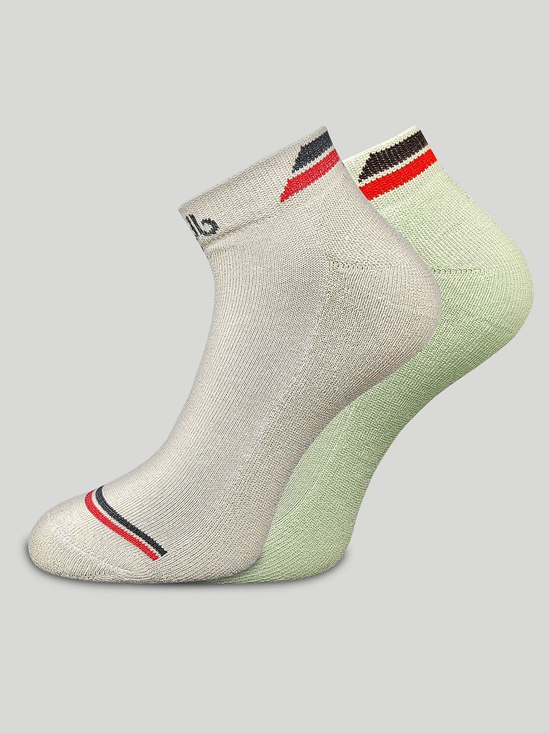 bigbanana Pack Of 2 Solid Multicolor Ankle Length Socks - view 1