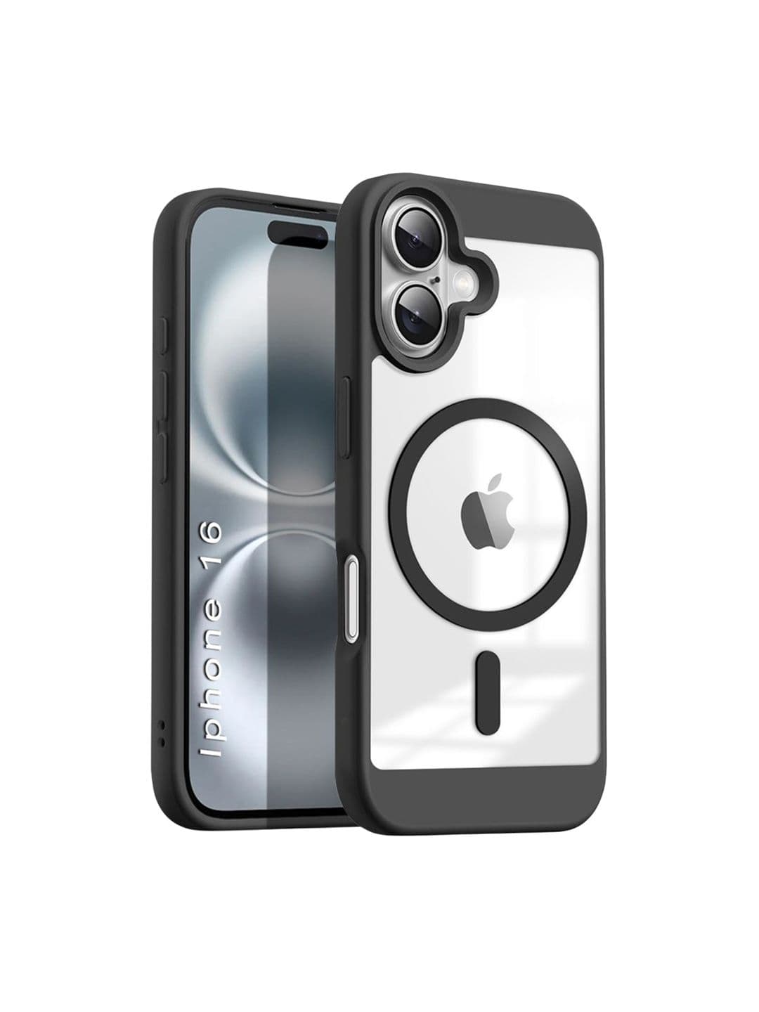Luxury Kase Unisex Shockproof Transparent Clear Hard Back Cover Case with Soft Edge