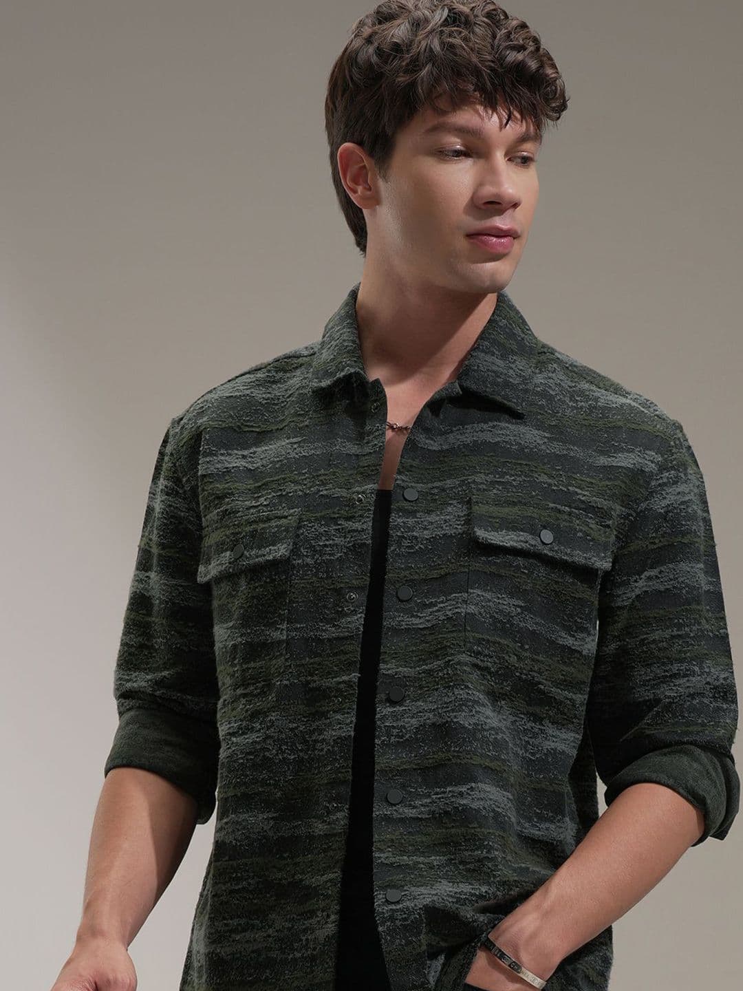 HIGHLANDER Men Comfort Opaque Casual Relaxed Fit Shirt - view 1