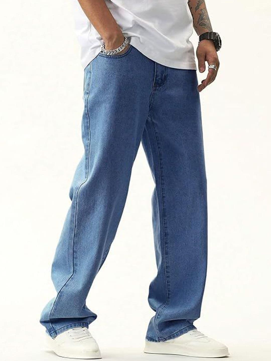 R.Code by The Roadster Life Co. Men Mid-Rise Baggy Stretchable Jeans - view 1