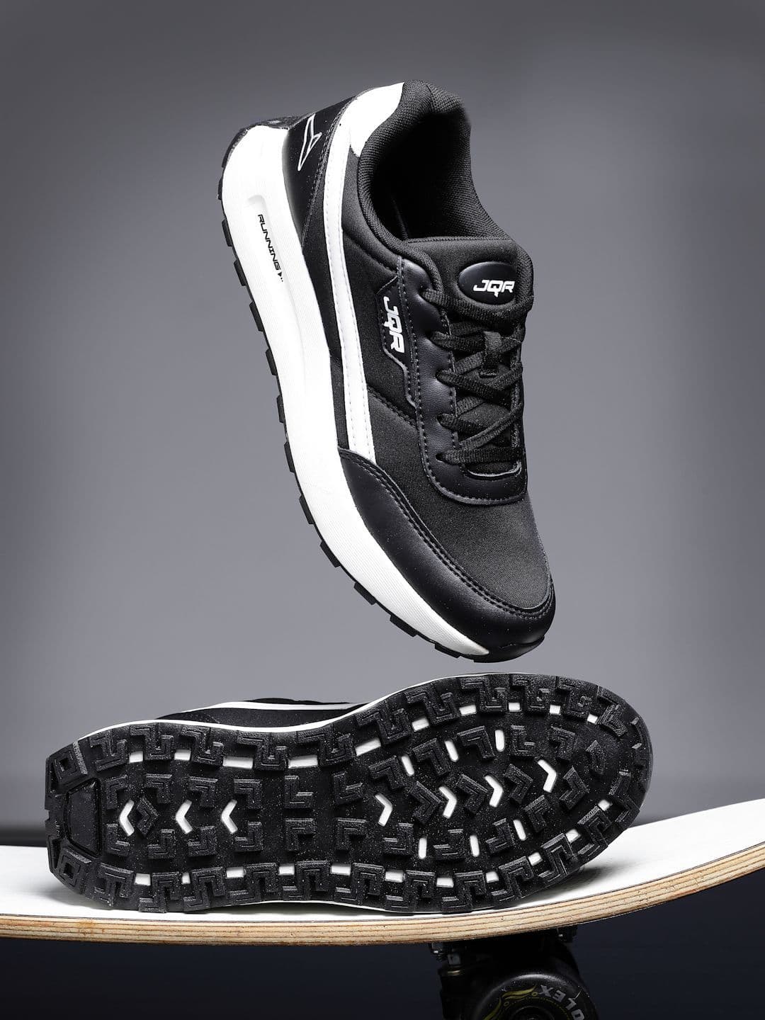 JQR Men Mesh Running Lace-Ups Air Cooled Memory Foam Non-Marking Shoes - view 1