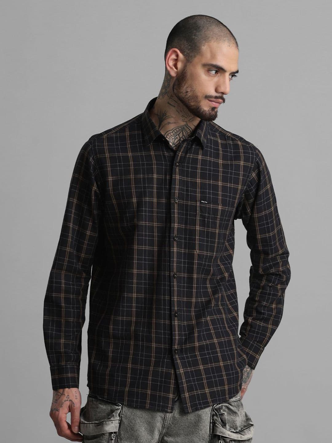 Klub Fox Men Cotton Full Sleeves Slim Fit Shirt - view 1