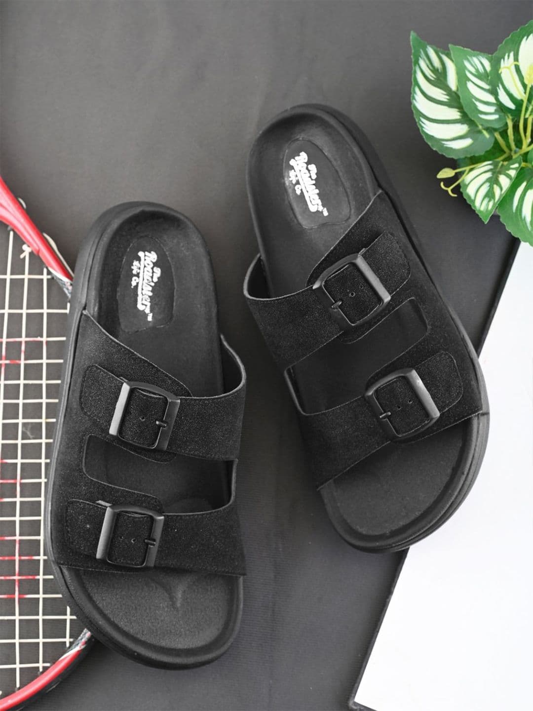 The Roadster Lifestyle Co Men Comfortable Sandals With Buckle Detailed - view 1