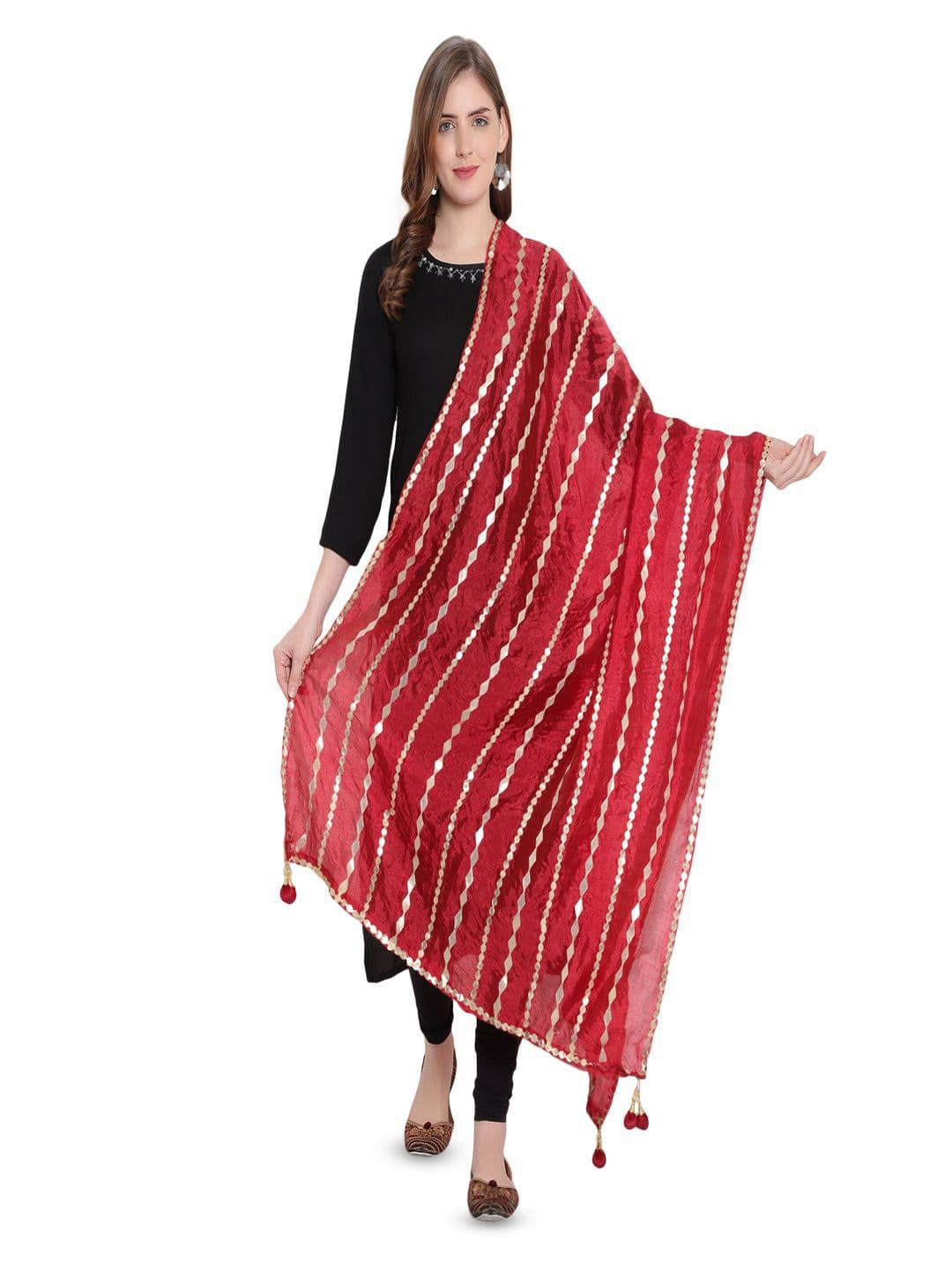 Karthav Fashion Greometric Gotta Patti Dupatta - view 1