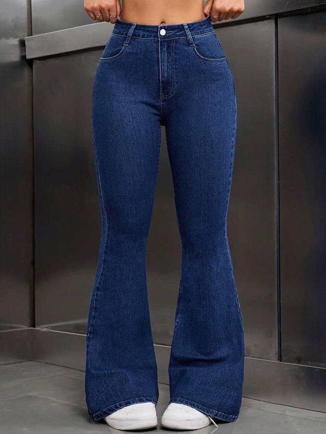 GRX Women Bootcut High-Rise Stretchable Cotton Jeans - view 1