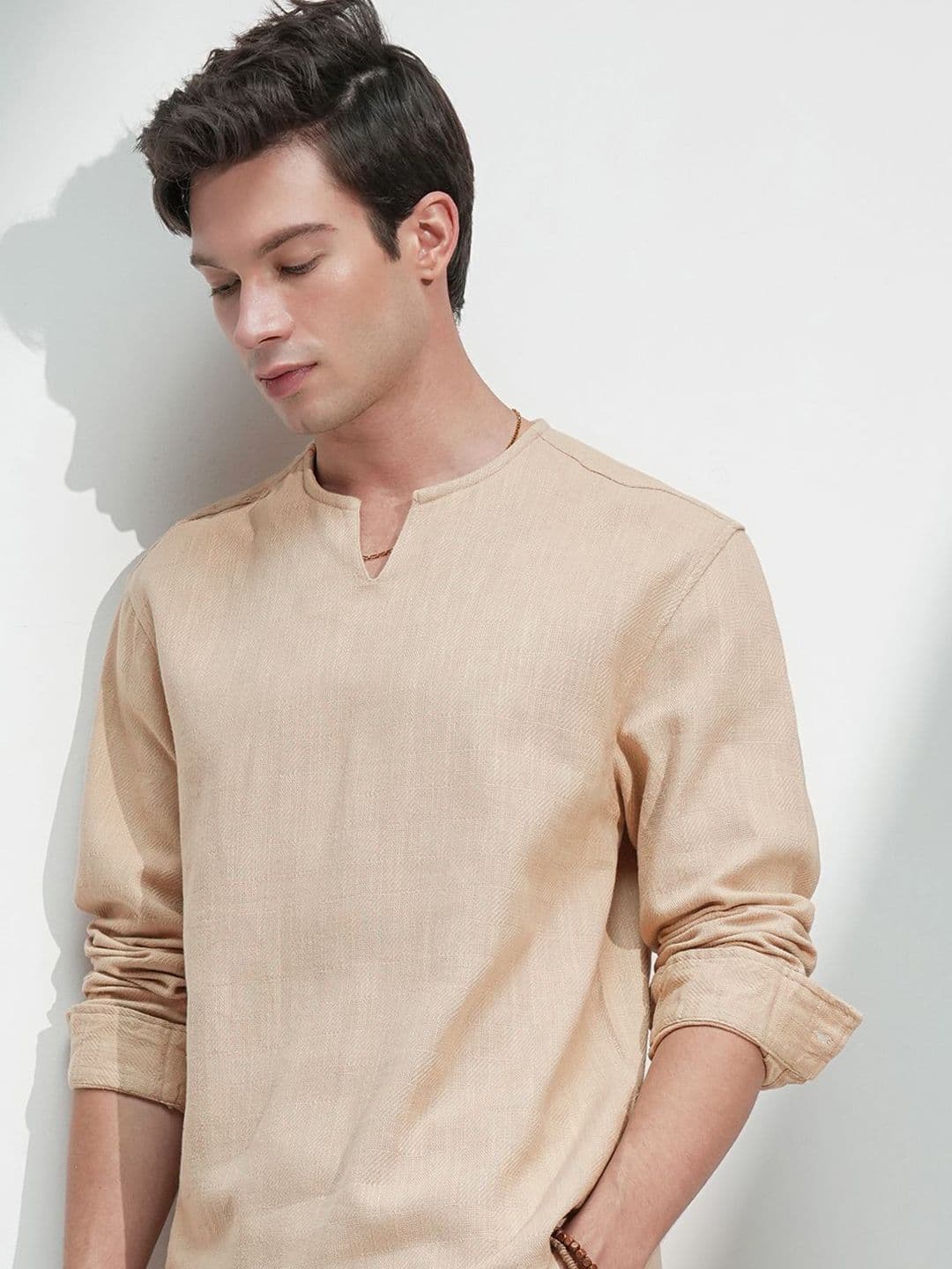 HIGHLANDER Men Comfort Relaxed Fit Textured Cotton Casual Shirt - view 1