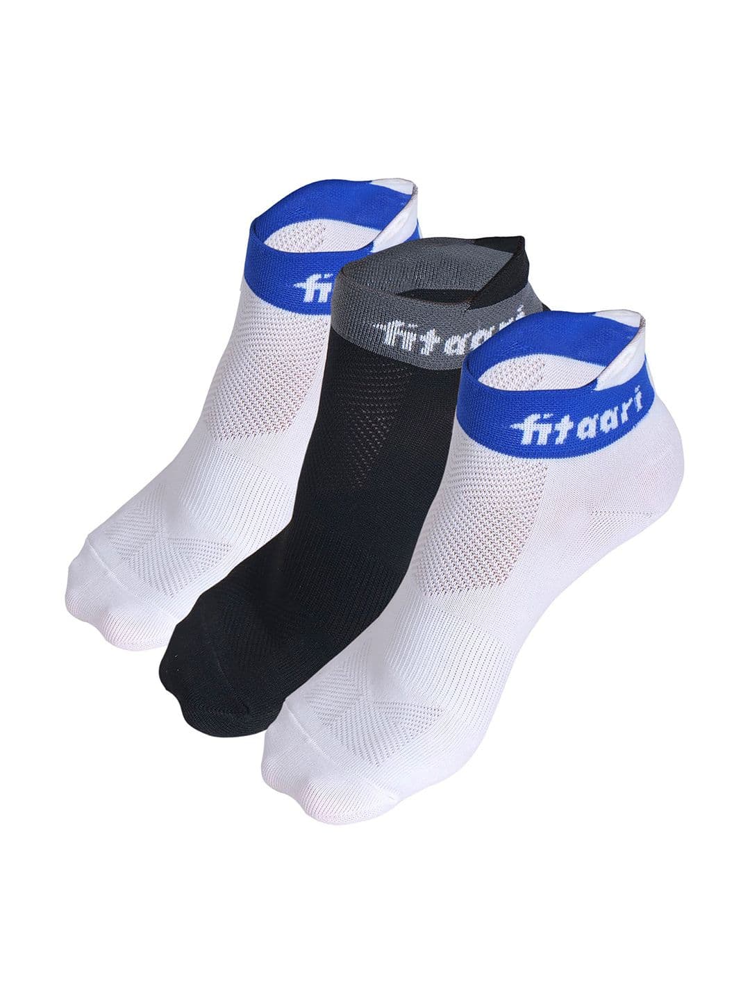 FITAARI Men Pack Of 3 Ankle-Length Nylon Socks - view 1