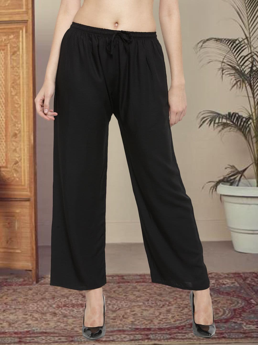 Shine N Sober Women Straight Palazzos - view 1