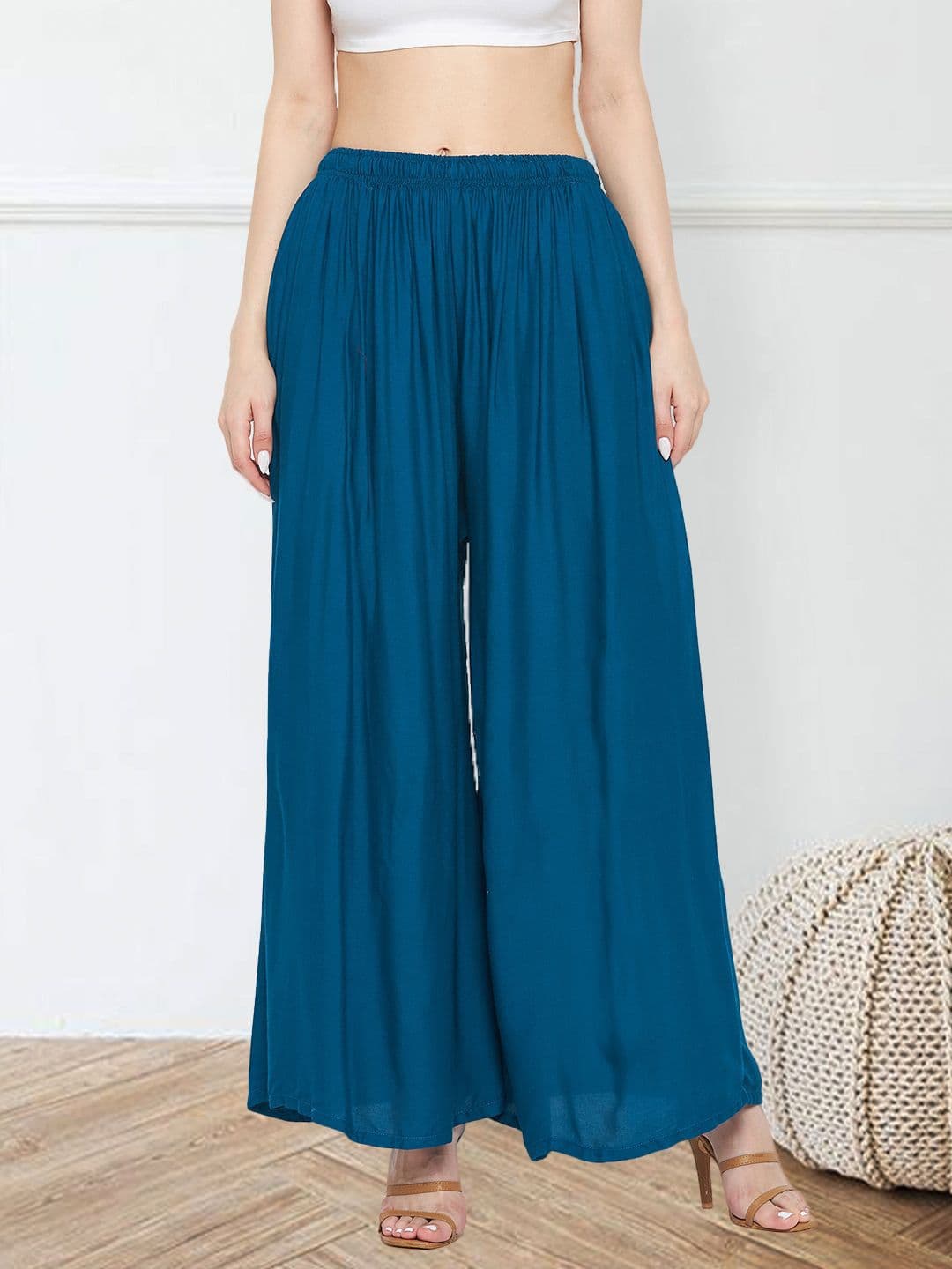Shine N Sober Women Flared Palazzos - view 1