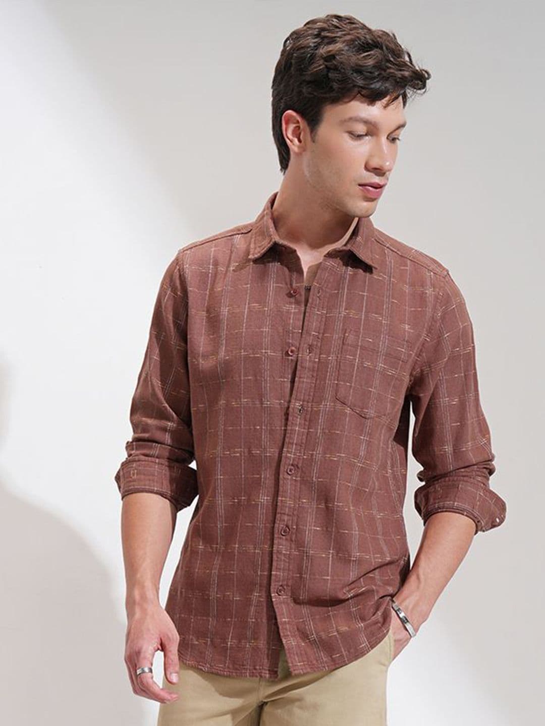 HIGHLANDER Men Comfort Slim Fit Casual Shirt - view 1