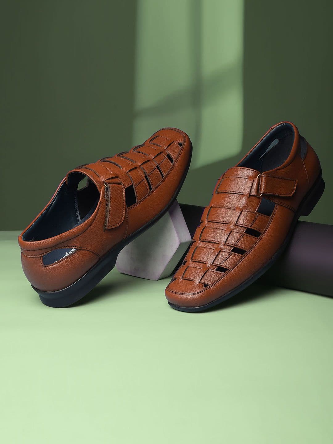 Bata Men Velcro Shoe-Style Sandals - view 1