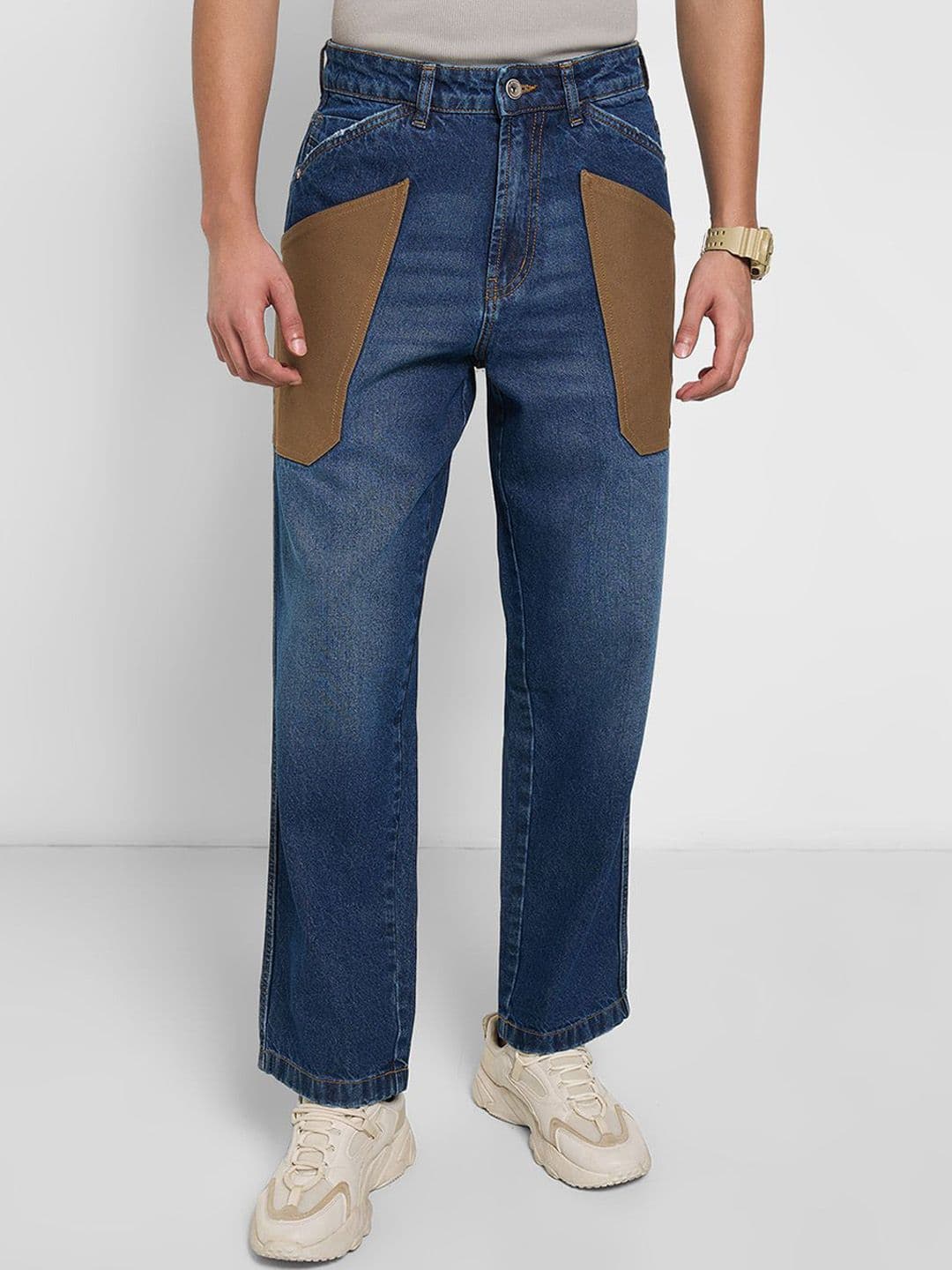 SF JEANS by Pantaloons Men Relaxed Fit Mid-Rise Light Fade Jeans - view 1