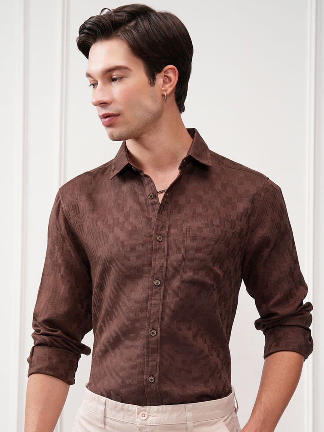 HIGHLANDER Men Comfort Slim Fit Casual Shirt - view 1