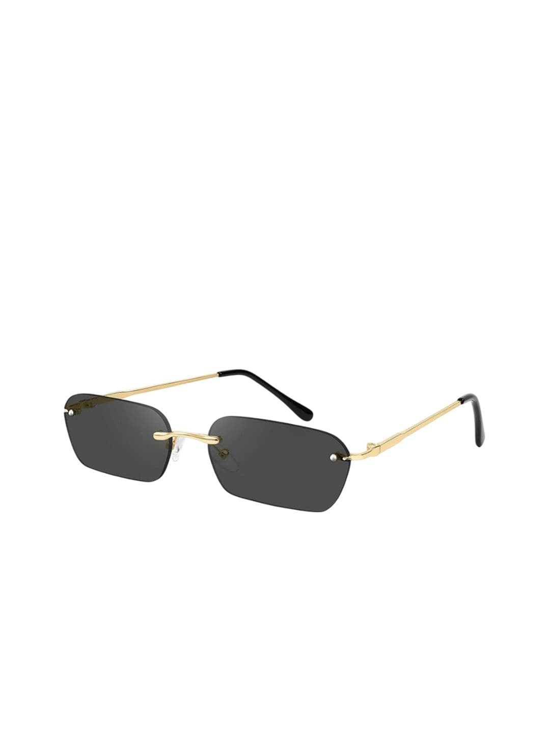 Mast & Harbour Unisex Square Sunglasses with UV Protected Lens Rimless BLk - view 1