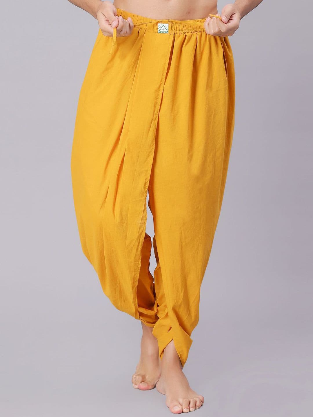 Bharatasya
Men Dhoti Pants with Drawstring Waist - view 1