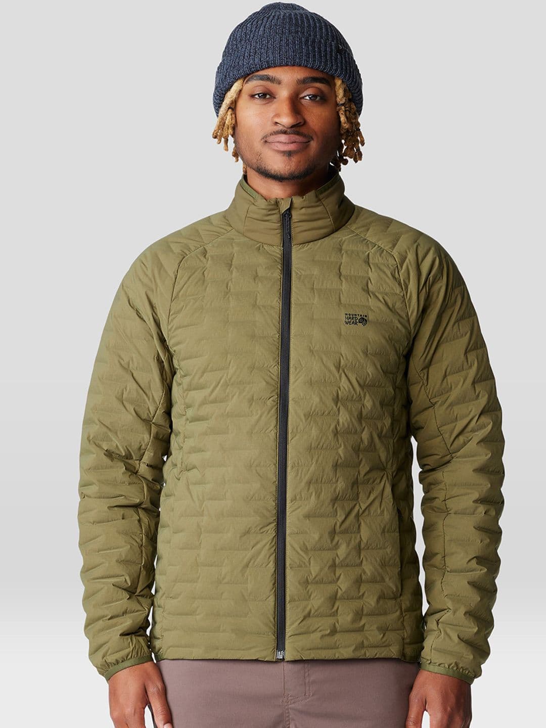 Mountain Hardwear Men Solid Lightweight Outdoor Padded Jacket - view 1
