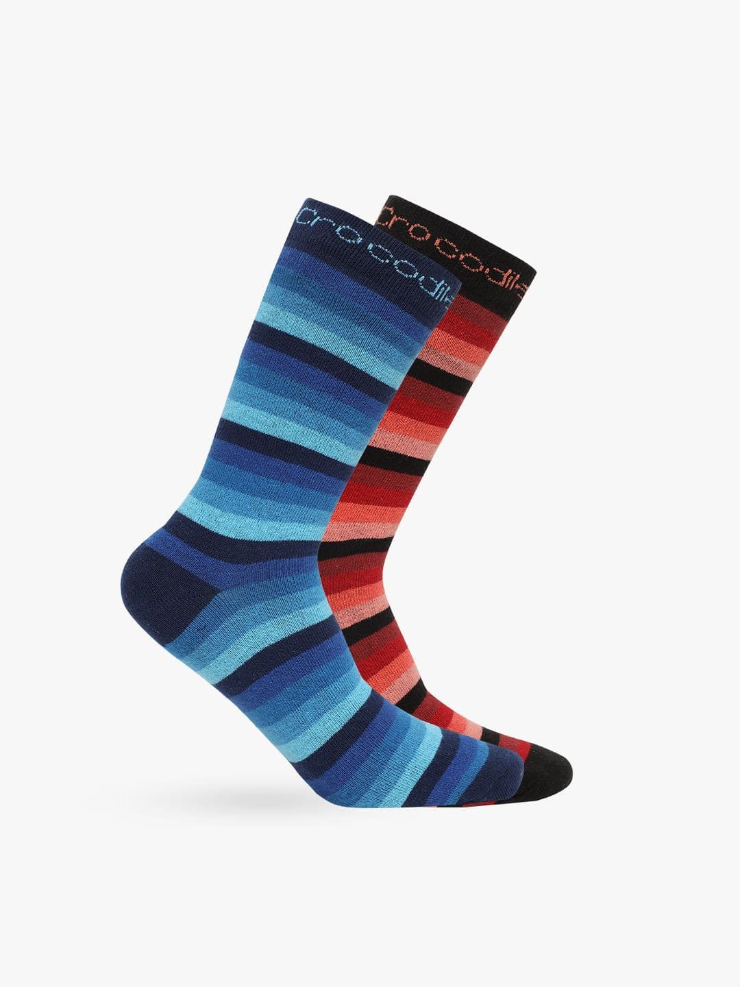 Crocodile Men Pack Of 2 Assorted Calf-Length Socks - view 1
