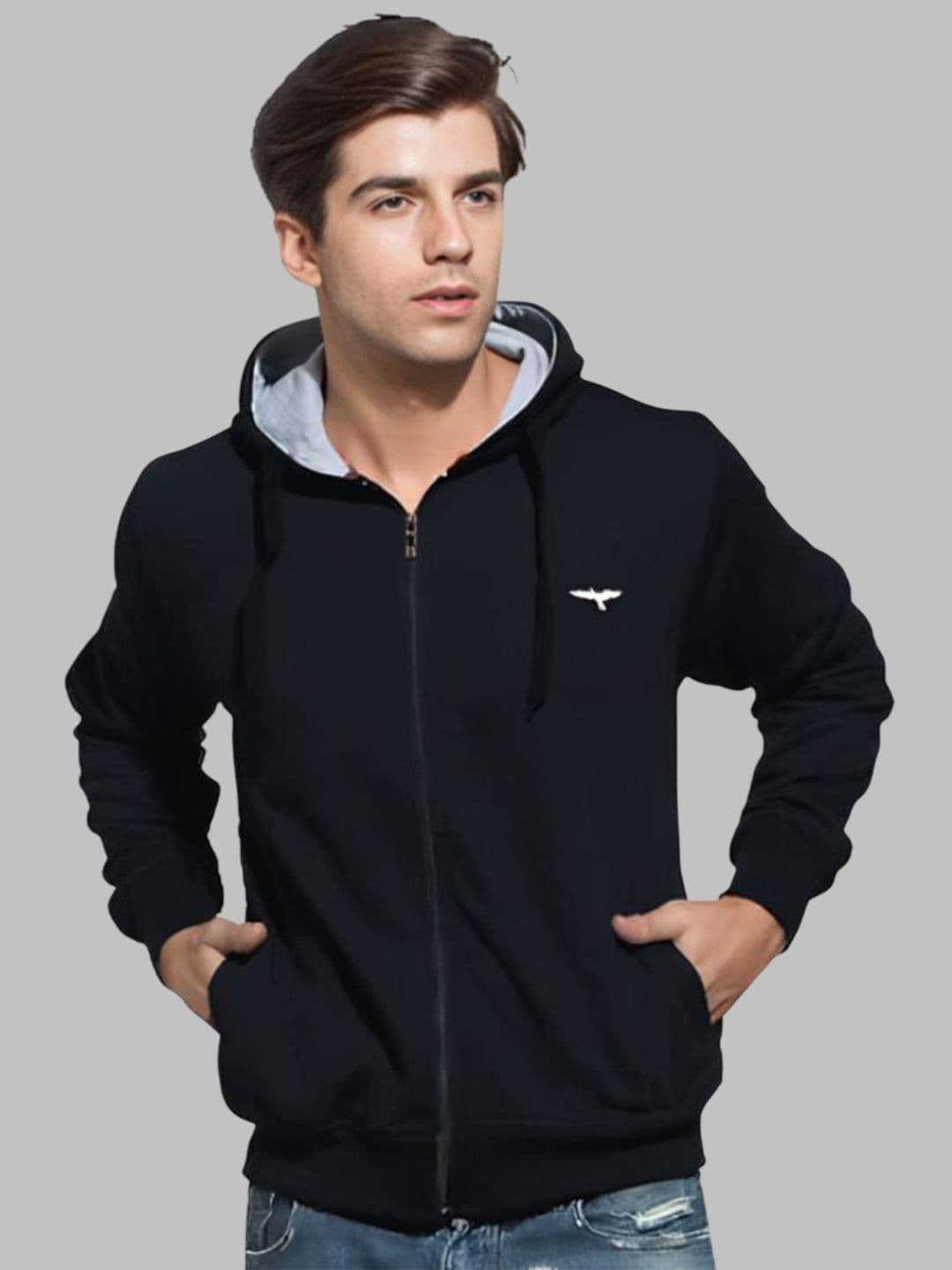 REYA Men Hooded Open Front Jacket - view 1