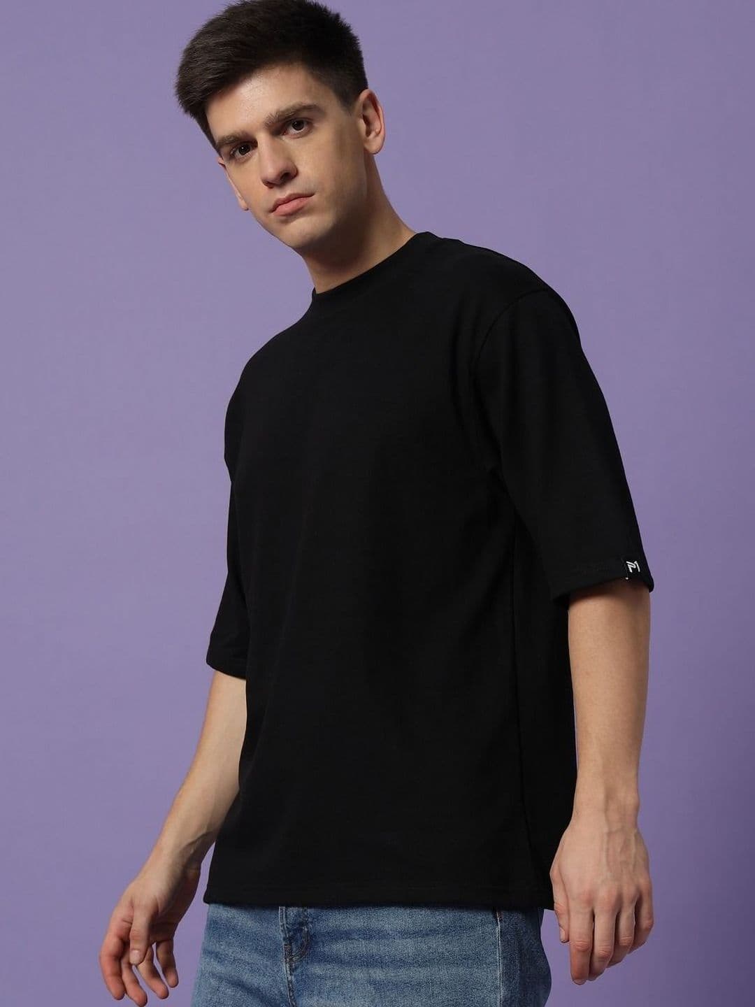 PockMAN Men Oversized Pure Cotton Bio Finish T-shirt - view 1