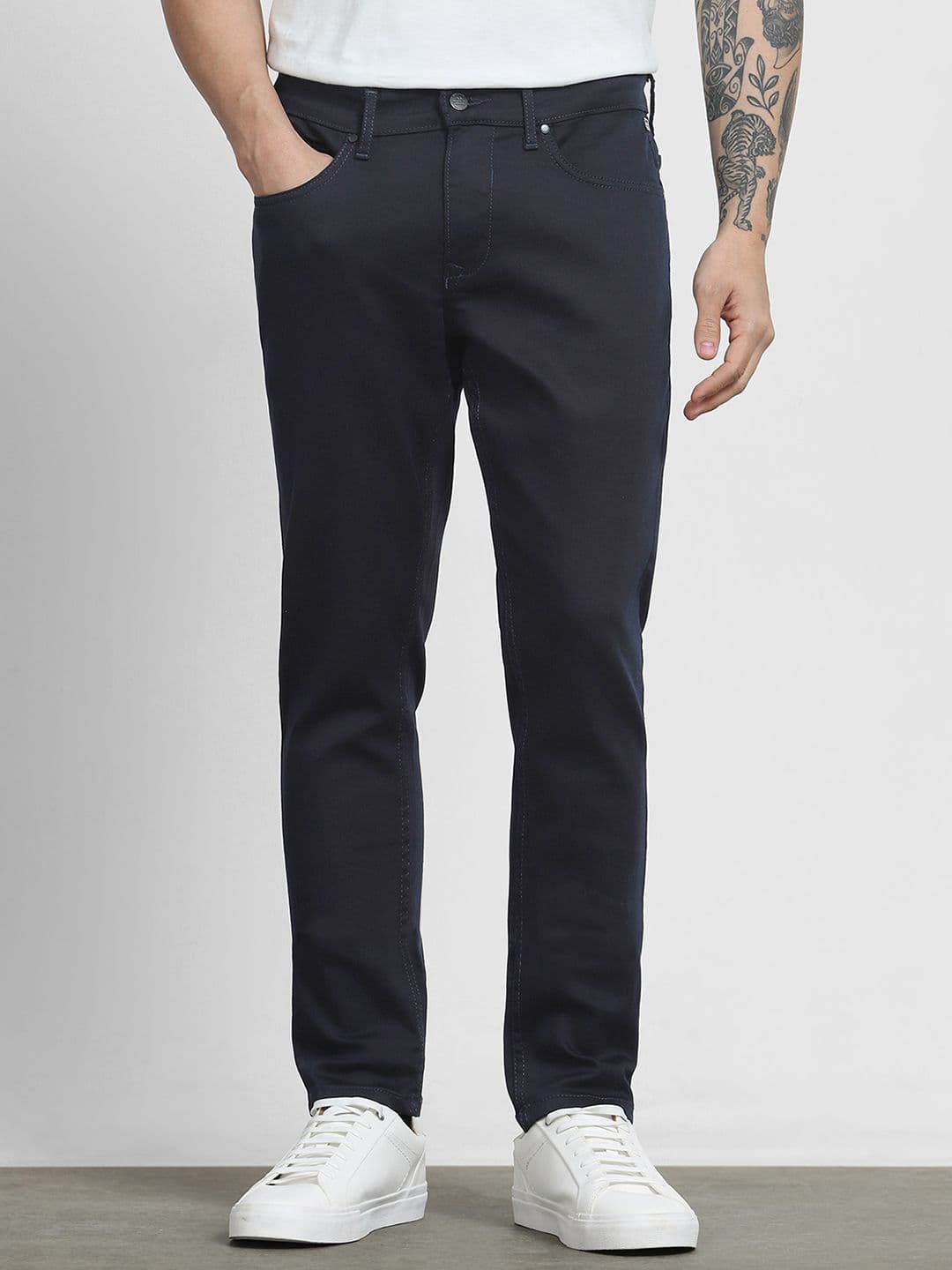 Mufti Men Skinny Fit Mid-Rise Stretchable Jeans - view 1