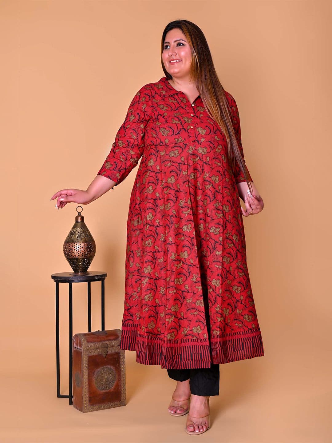 IKRASS Floral Printed Anarkali Kurta - view 1