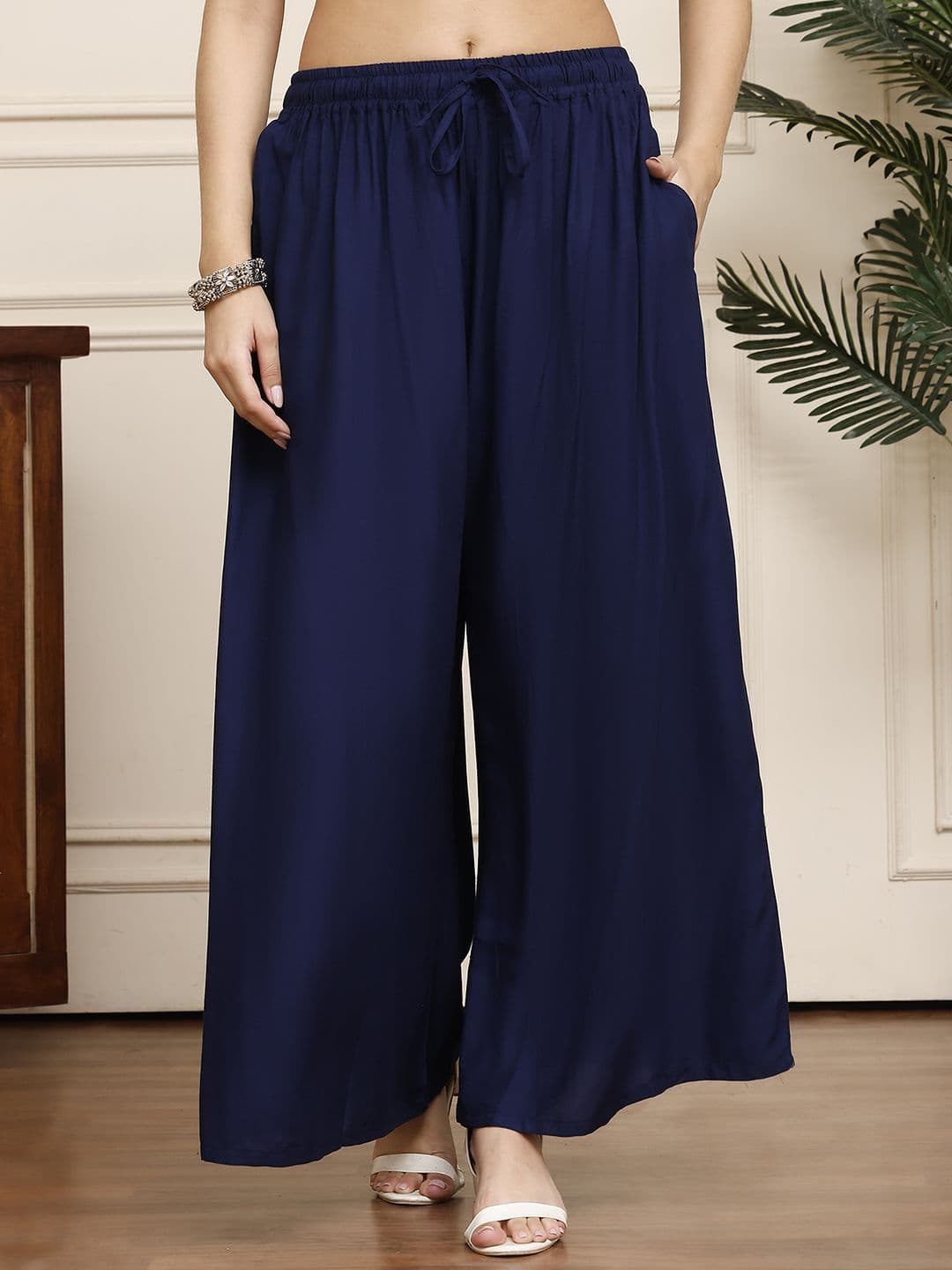 Valles365 by S.C. Women Flared Ethnic Palazzos - view 1