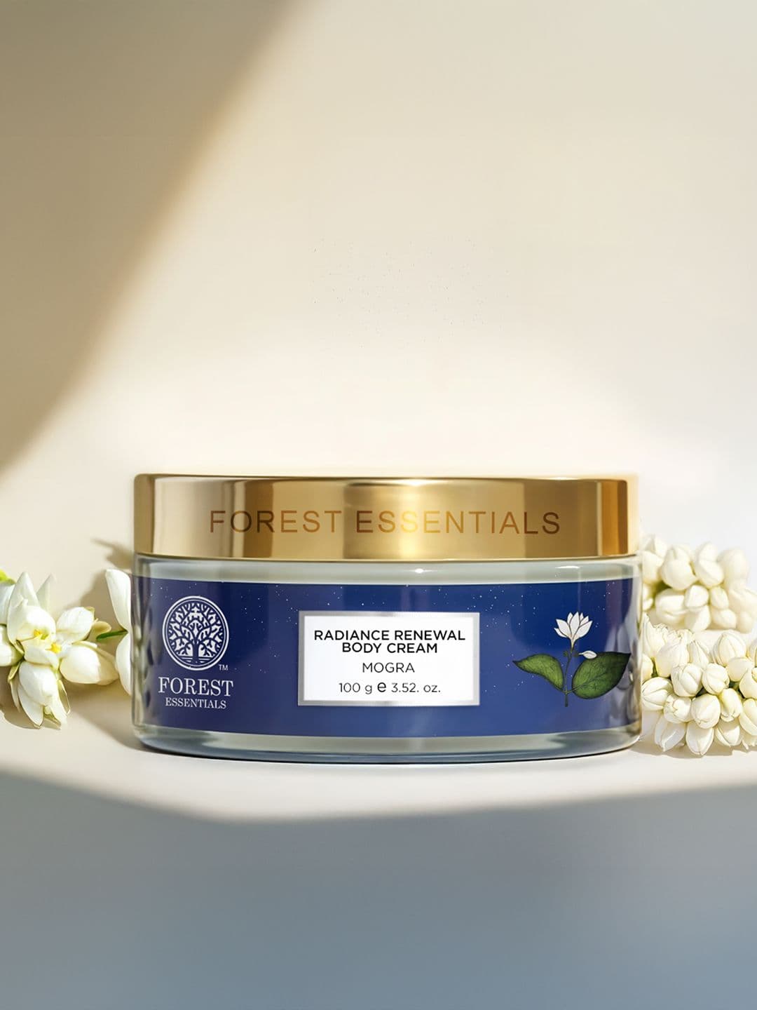 Forest Essentials Mogra Radiance Renewal Body Cream for Dry Skin Repair - 100g - view 1