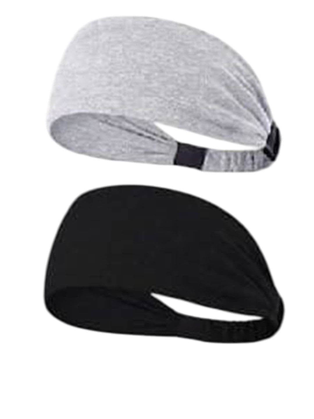 PAROPKAR Men Pack of 2 Solid Stretchable Cotton Headbands - view 1