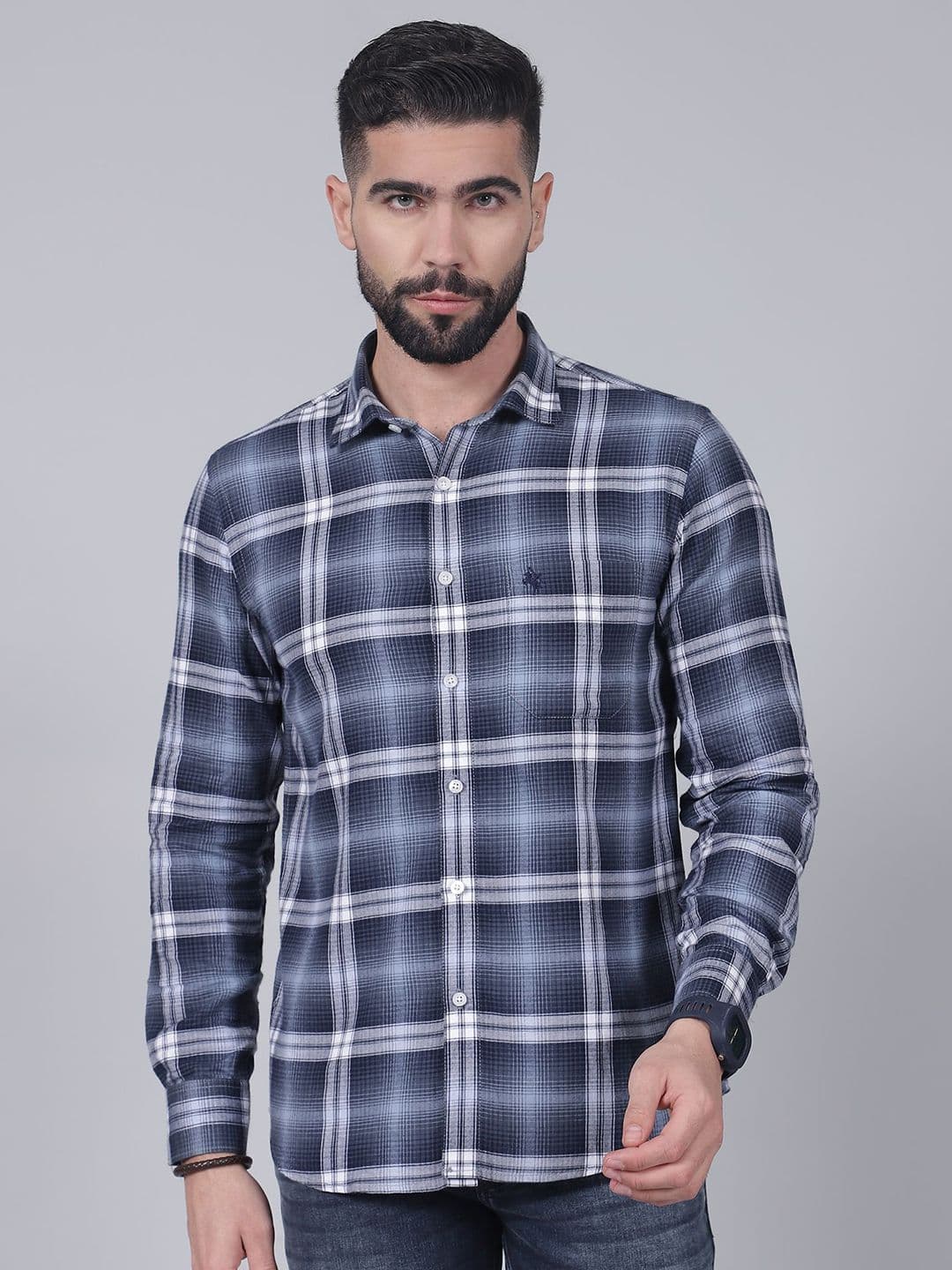 Cantabil Men Original Tartan Checks Checked Casual Shirt - view 1