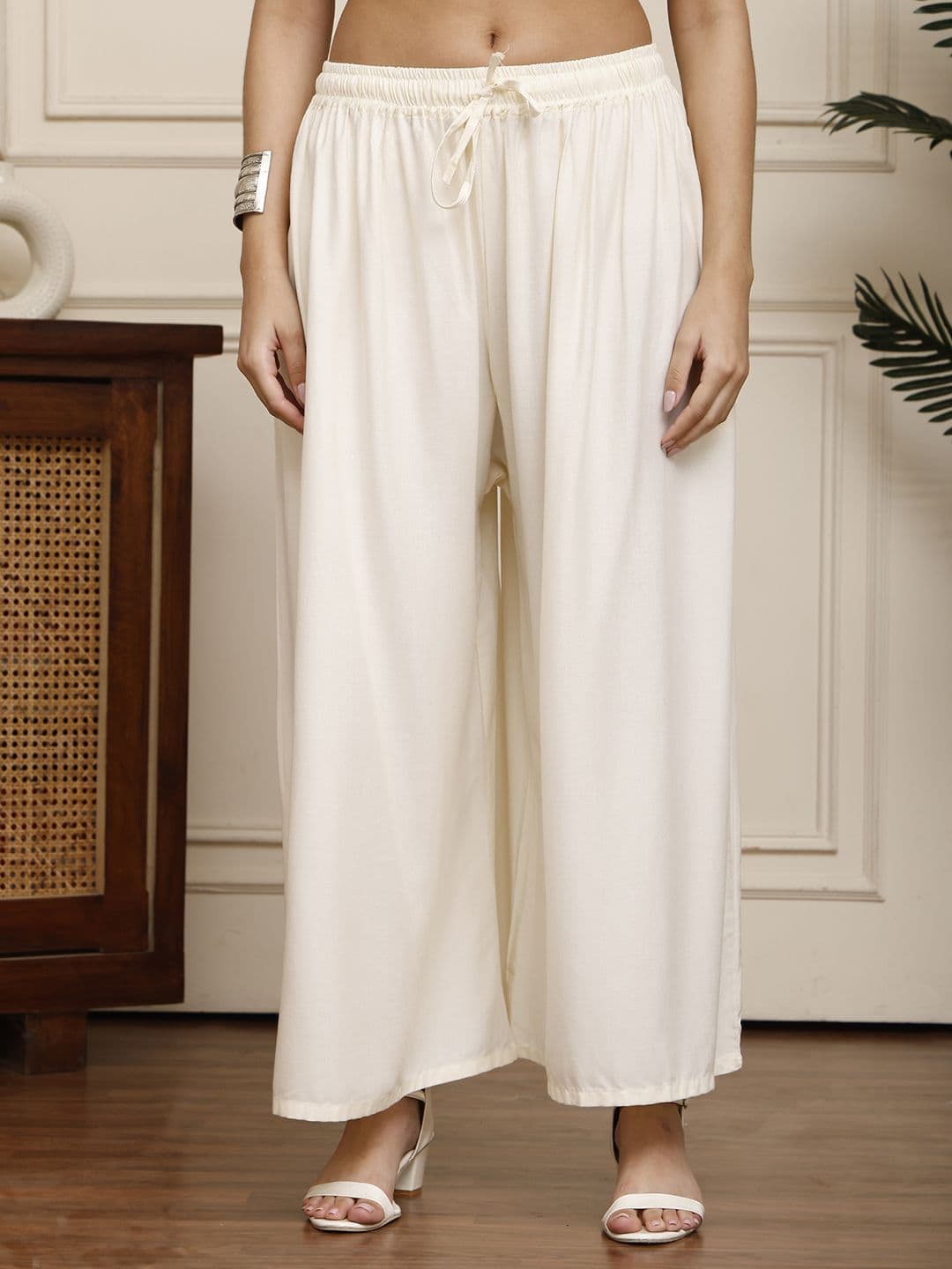Valles365 by S.C. Women Flared Ethnic Palazzos - view 1