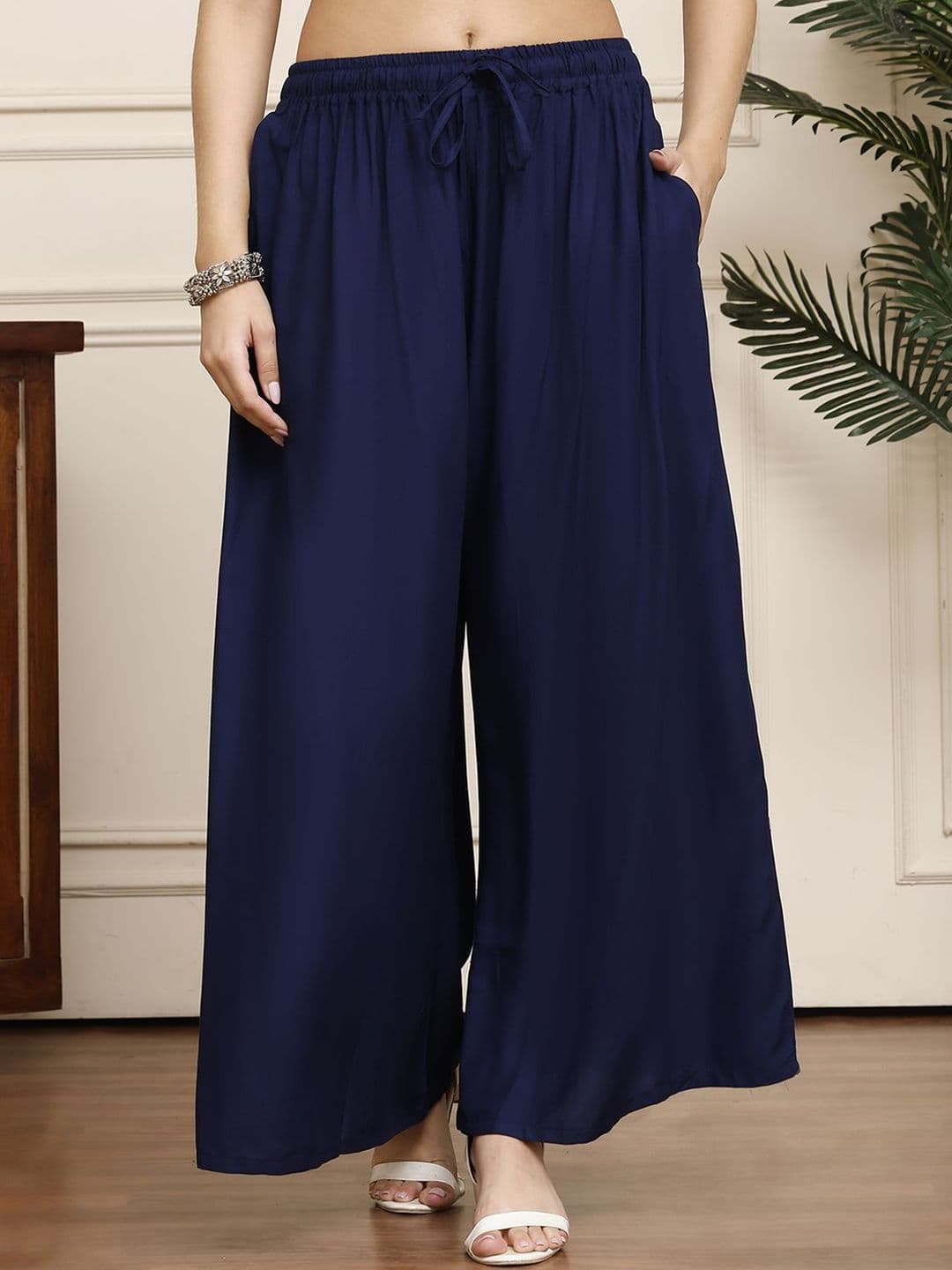 Valles365 by S.C. Women Flared Ethnic Palazzos - view 1