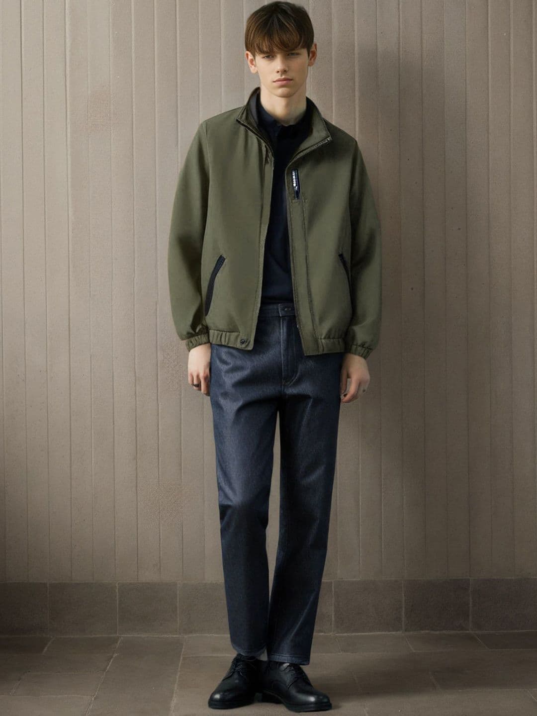 StyleCast x Revolte Men Mock Collar Solid Casual Tailored Jacket - view 1