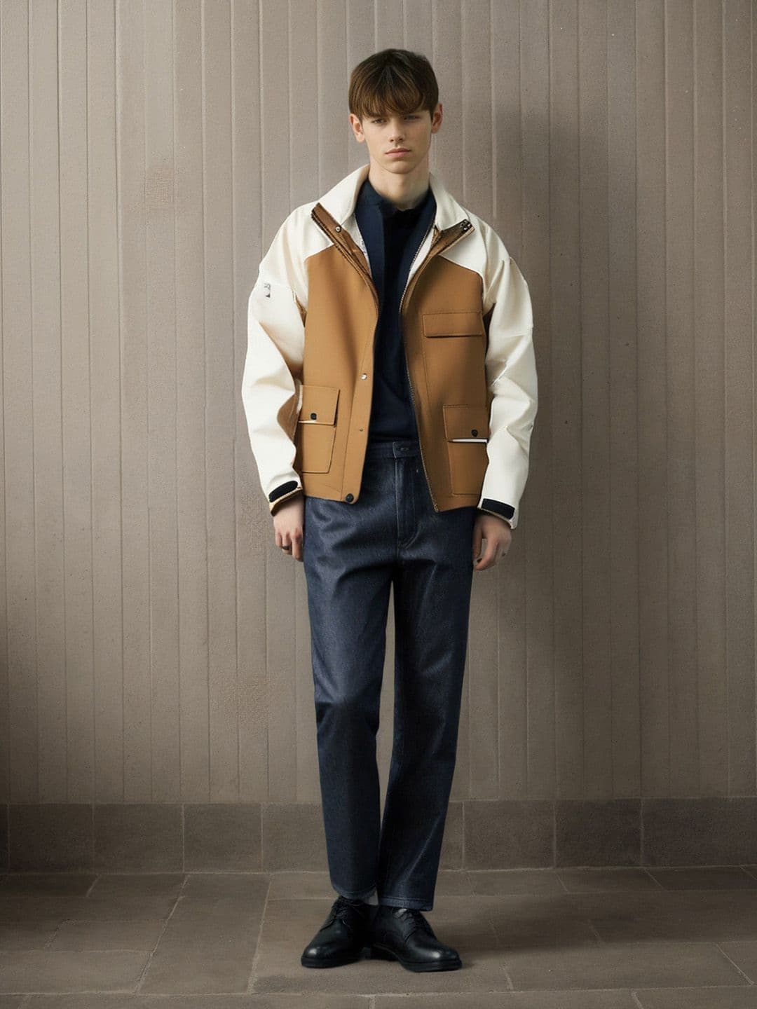 StyleCast x Revolte Men Hooded Colourblocked Casual Bomber Jacket - view 1