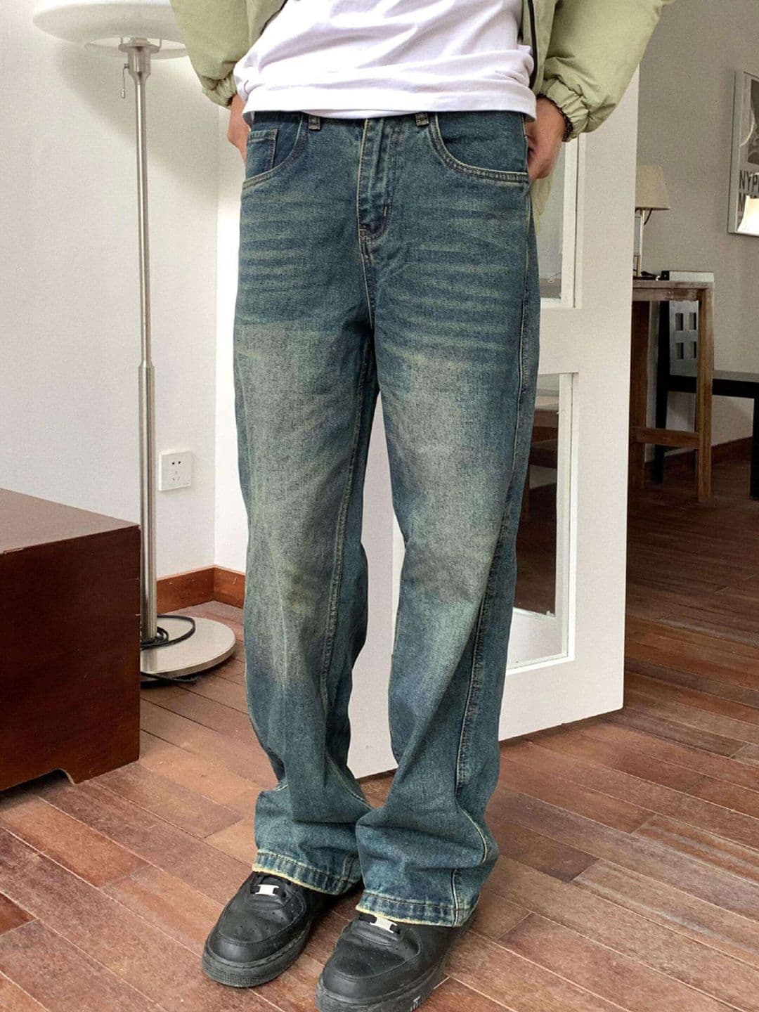 StyleCast x Revolte Men Light Fade Jeans - view 1
