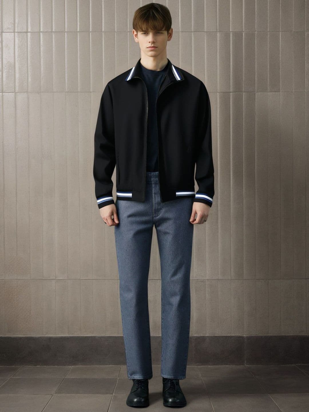 StyleCast x Revolte Mock Collar Solid Casual Tailored Jacket - view 1