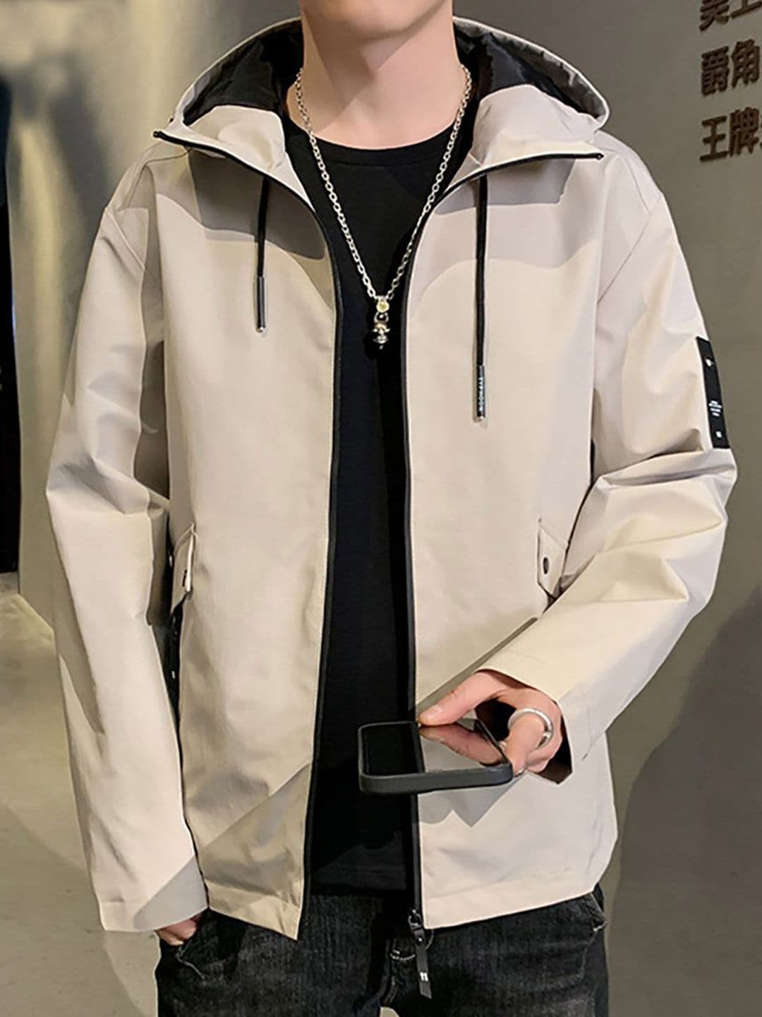 StyleCast x Revolte Men Hooded Tailored Jacket - view 1