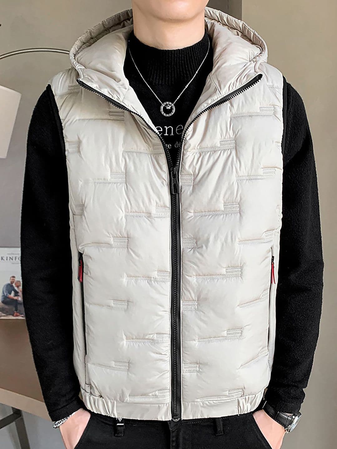 StyleCast x Revolte Men Padded Hooded Jacket - view 1