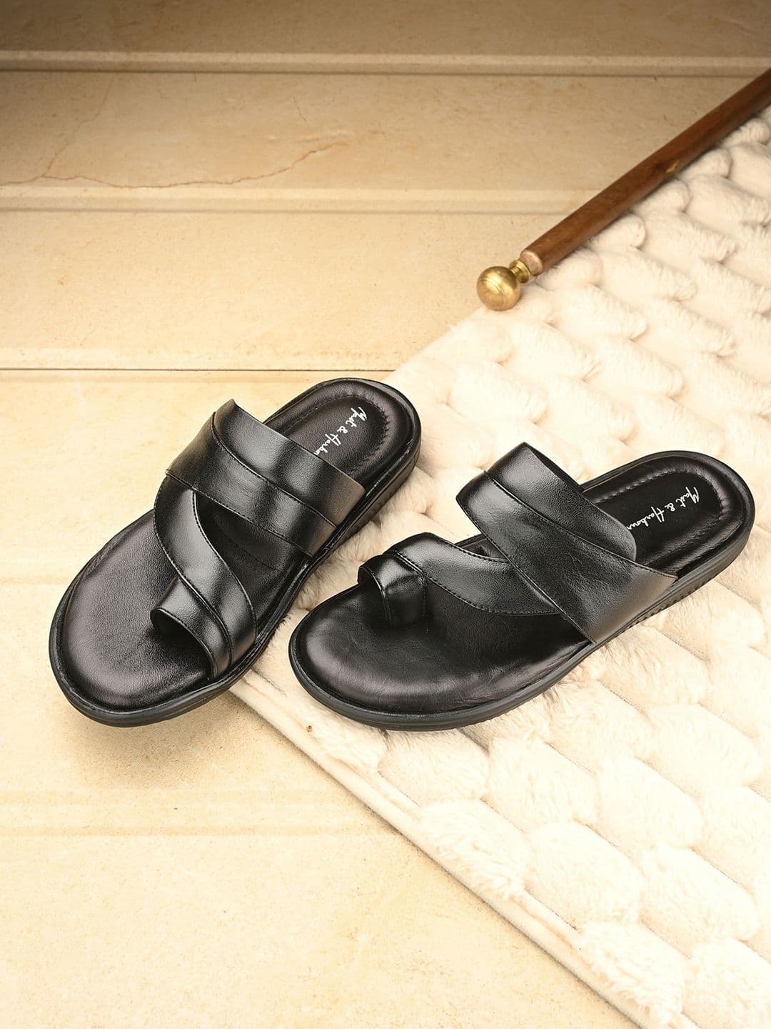 Mast & Harbour Men Leather Comfort Sandals - view 1