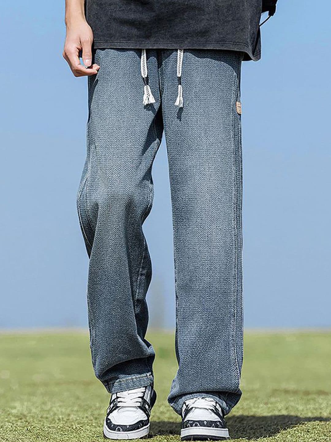StyleCast x Revolte Men Relaxed Fit Light Fade Stretchable Jeans - view 1