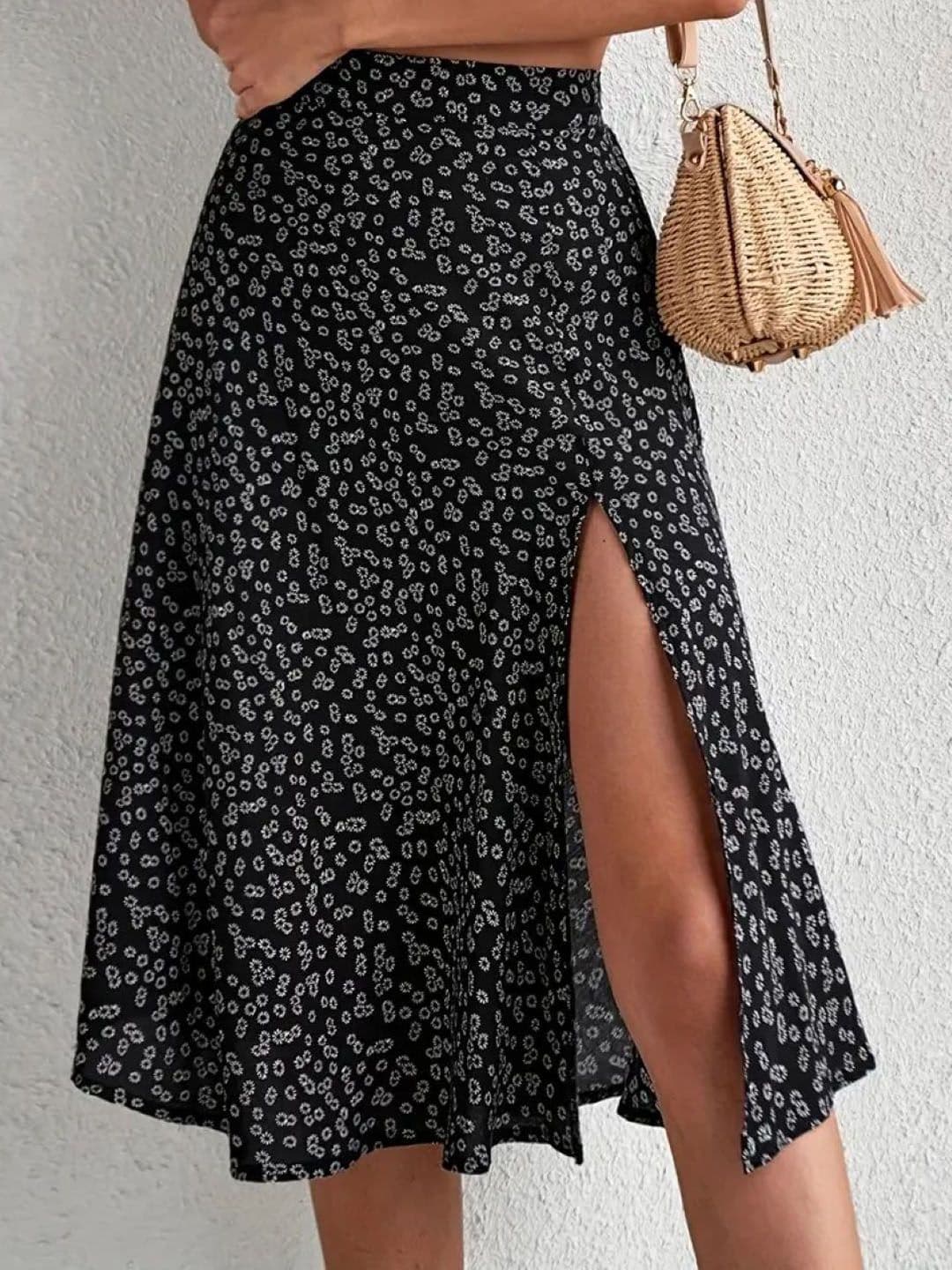 StyleCast Printed Flared Midi Skirt - view 1