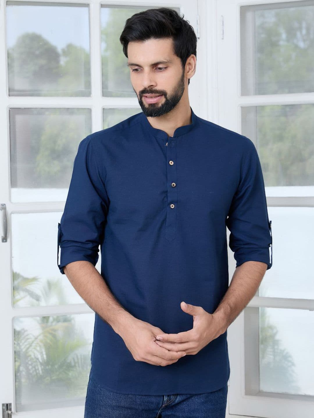See Designs Men Sequinned Kurta - view 1