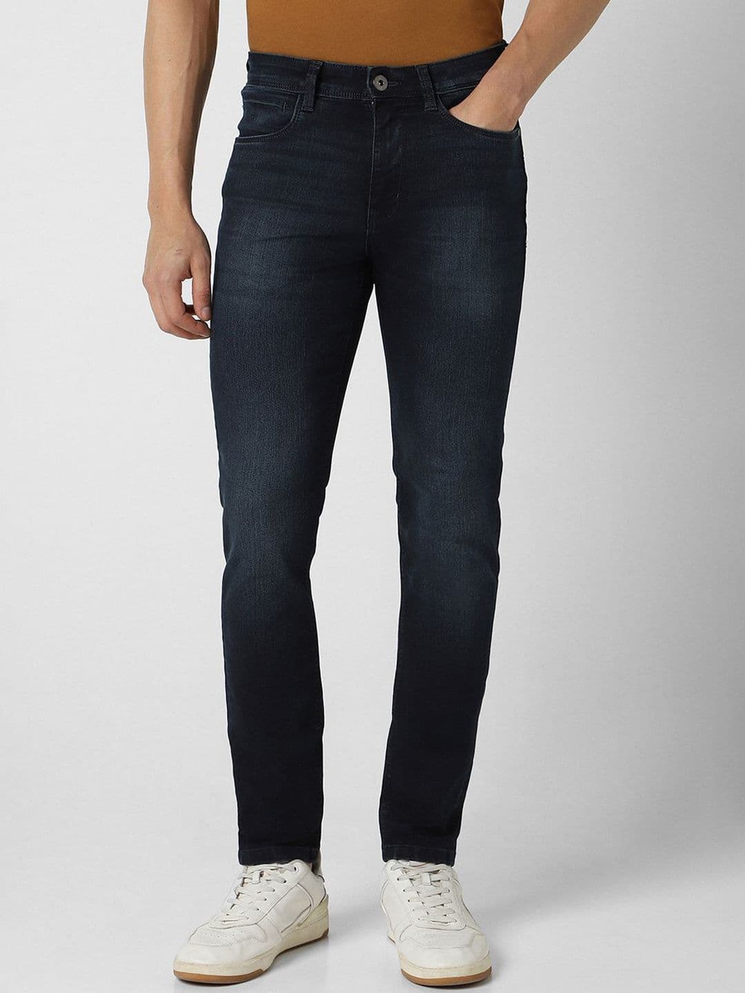 VAN HEUSEN DENIM LABS Men Mid-Rise Slim Fit Clean Look Light Fade Jeans - view 1