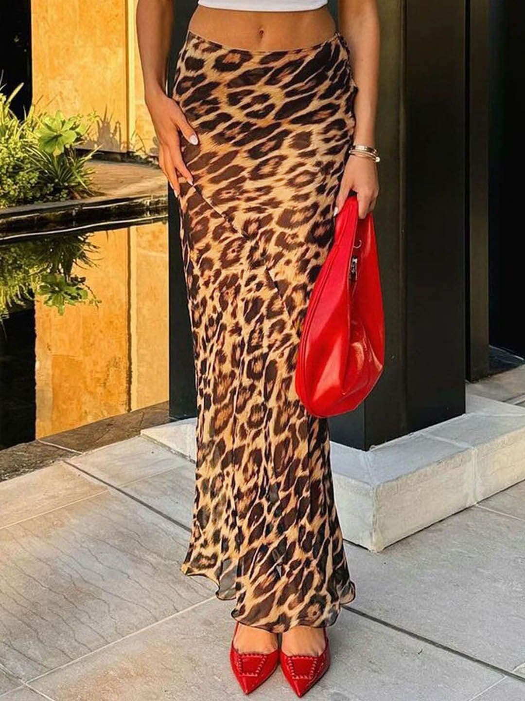 StyleCast Women Leopard Printed Maxi Skirts - view 1