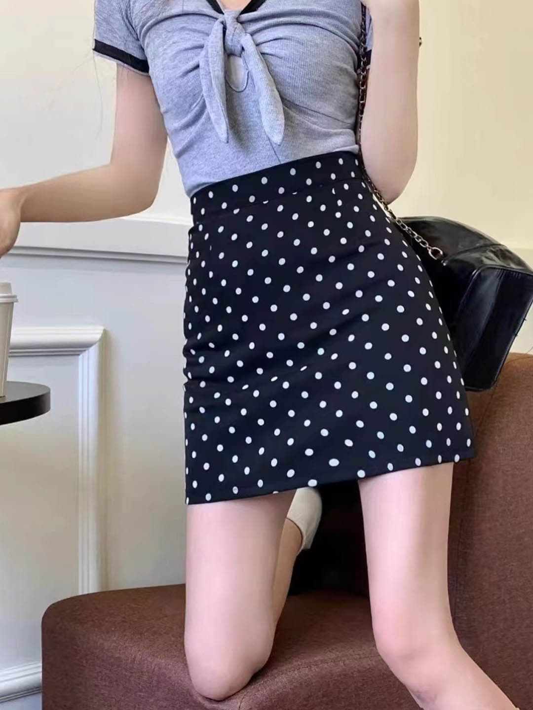 StyleCast Printed A-Line Mini Skirt - view 1