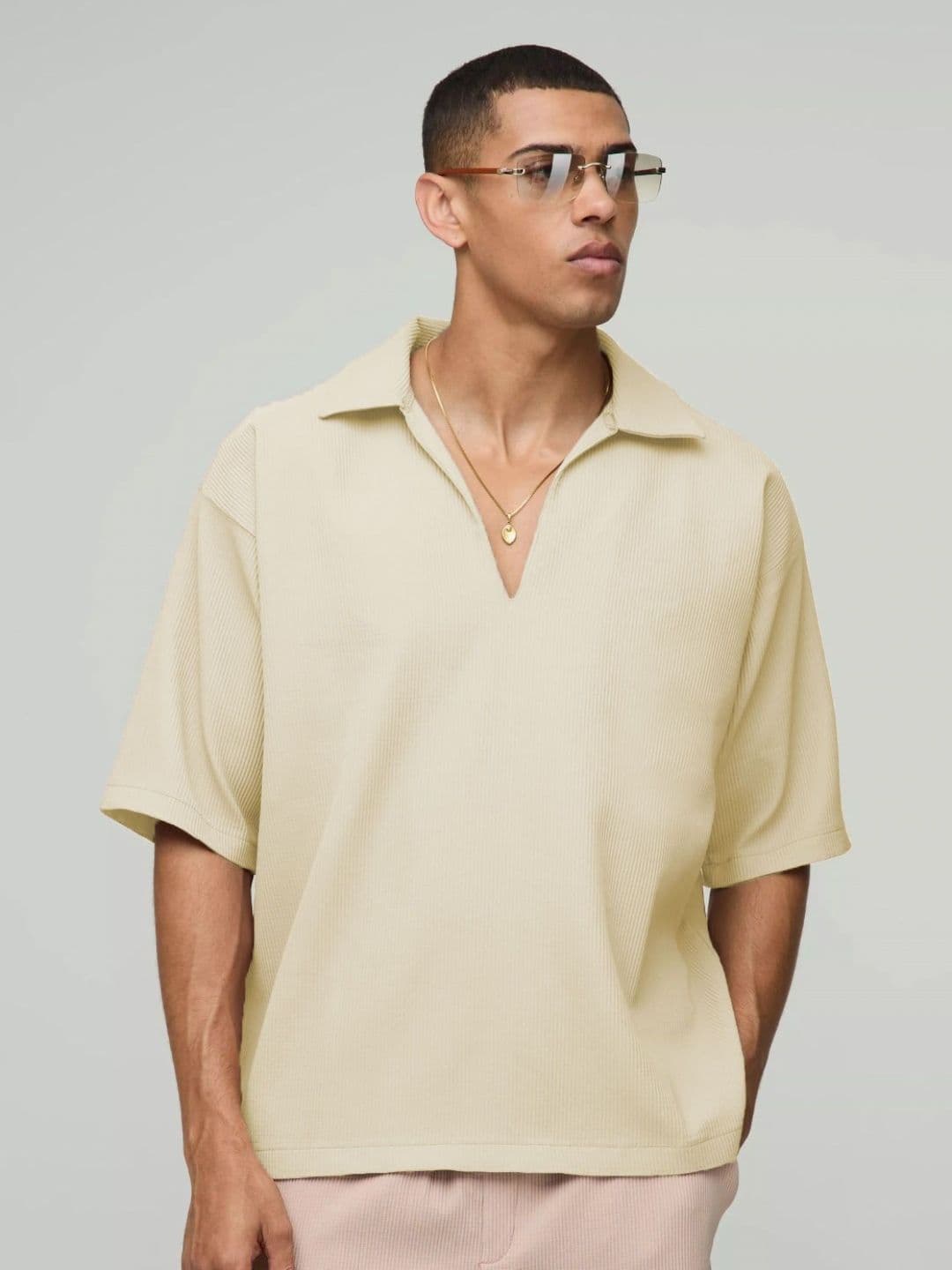 TRAQUILA Men Polo Collar T-shirt - view 1