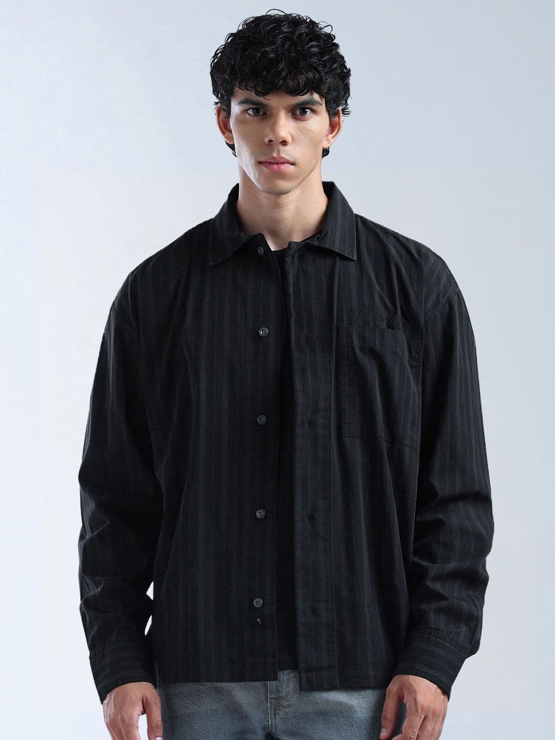Flying Machine Men Striped Casual Oversized Shirt - view 1
