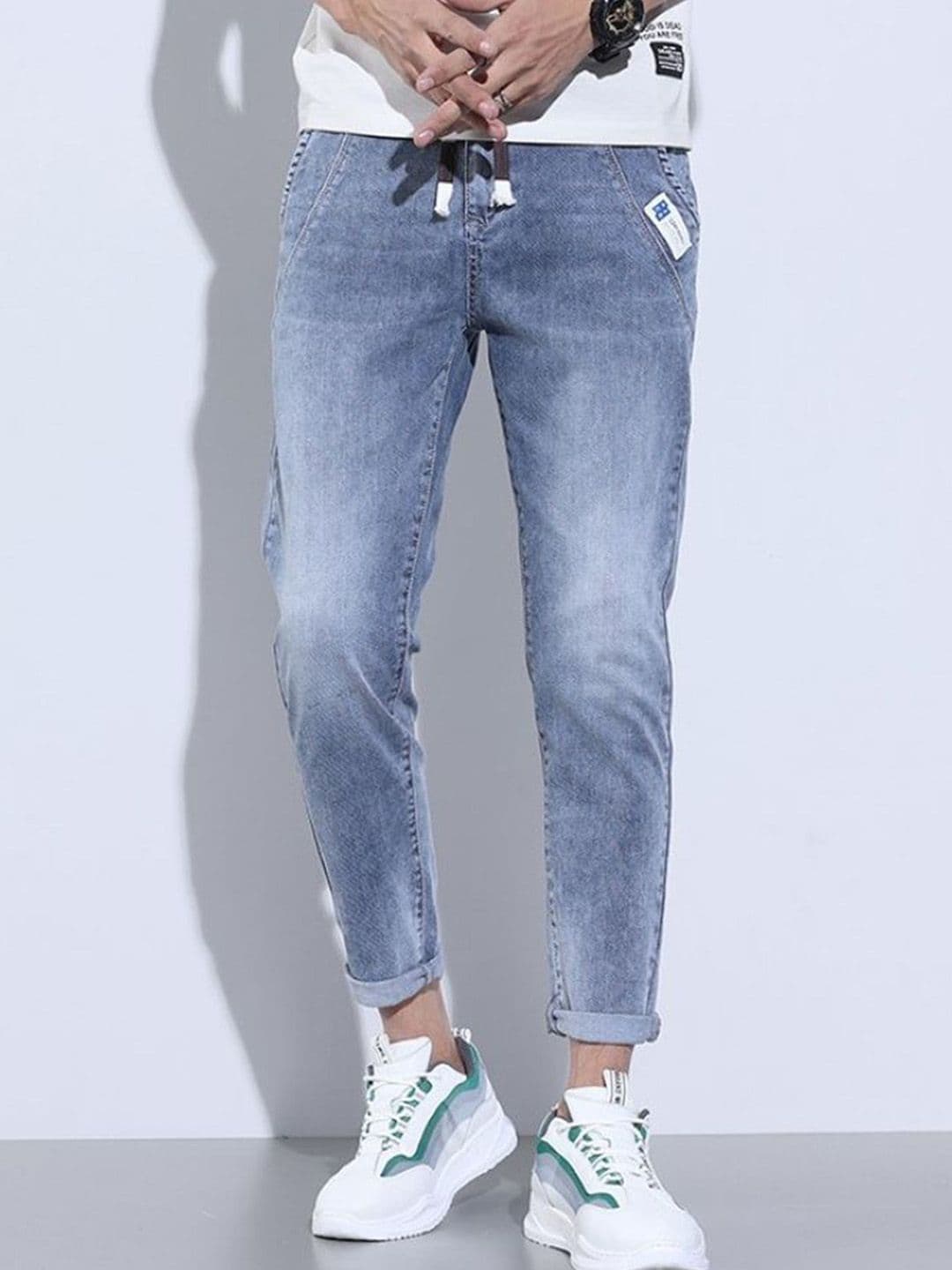 StyleCast Men Slim Fit Heavy Fade Stretchable Jeans - view 1