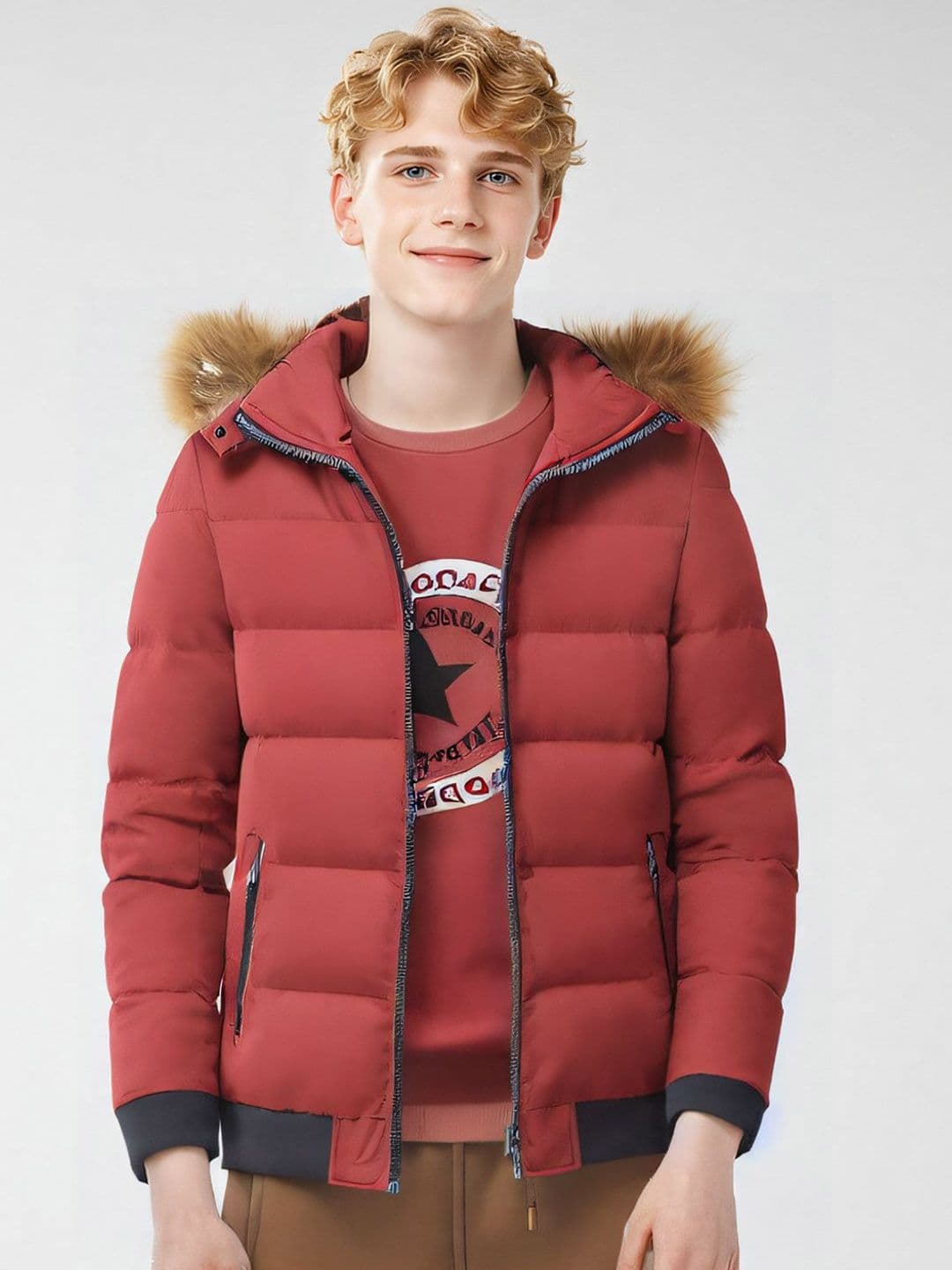 StyleCast x Revolte Men Hooded Solid Casual Parka Jacket - view 1