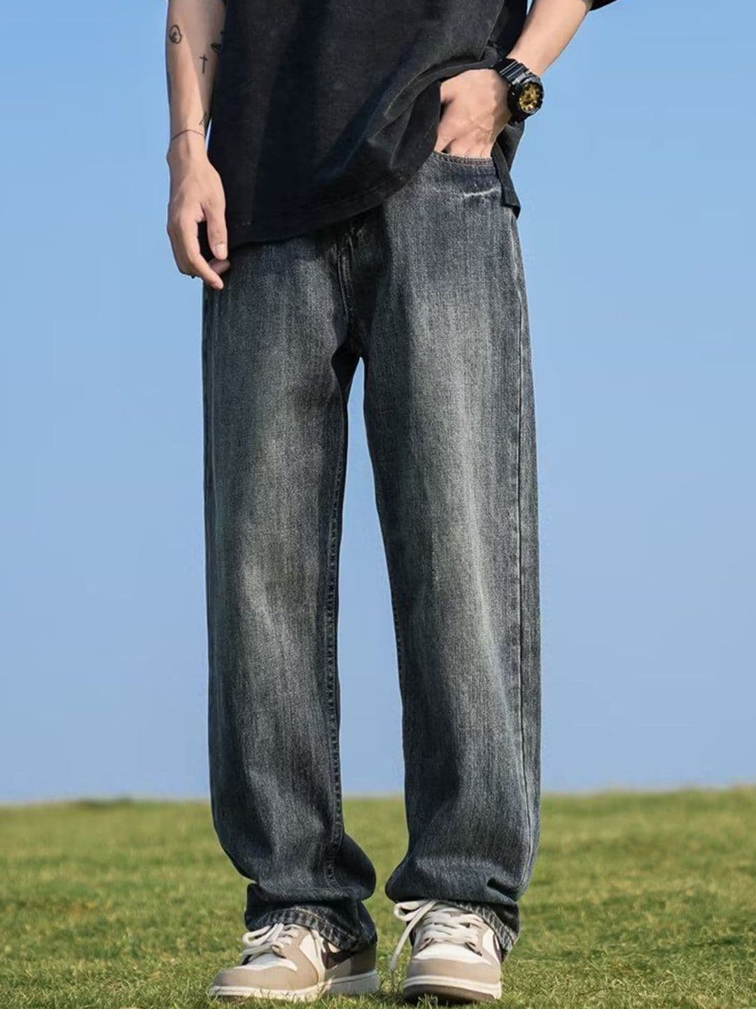 StyleCast Men Relaxed Fit Light Fade Jeans - view 1